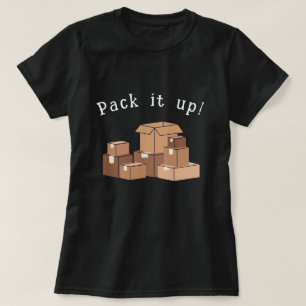 Packen Sie es in bewegliche Felder ein T-Shirt