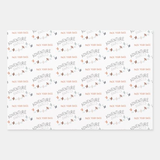 Packen Sie Ihre Bags Adventure Awarding Sheets Geschenkpapier Set (Vorderseite 2)