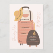 Packen Sie Ihre Beutel Einladung, Junggeselinnen-A Postkarte (Vorderseite)