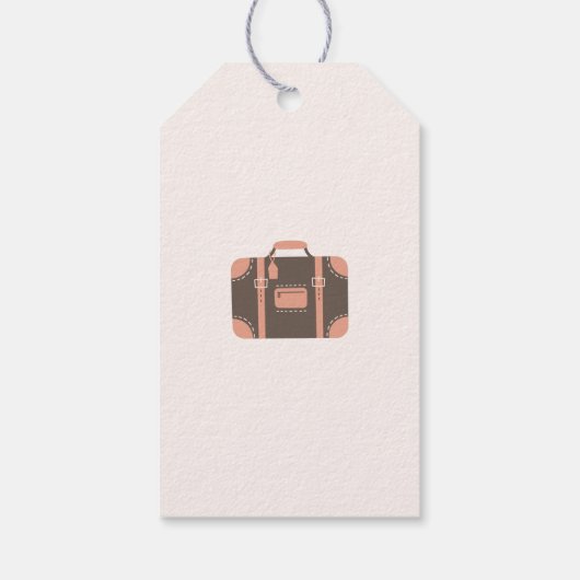 Packen Sie Ihre Beutel Gepäck Zielbachelorette Geschenkanhänger (Rückseite)