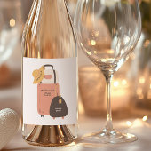 Packen Sie Ihre Beutel Gepäck Zielbachelorette Weinetikett