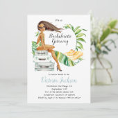 Packen Sie Ihre Taschen Bachelorette Getaway Gepäc Einladung (Stehend Vorderseite)