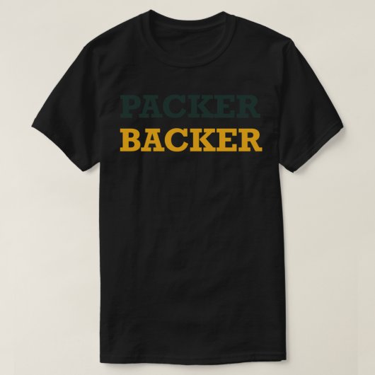 Packer-Backer - Zeigen Sie Ihren Green Bay Packers T-Shirt (Design vorne)