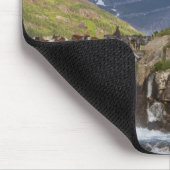 Packer führen Pferde über Brücke über Brücke Mousepad (Ecke)