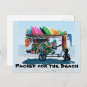 Packet für die Beach Post Card Postkarte (Vorne/Hinten)