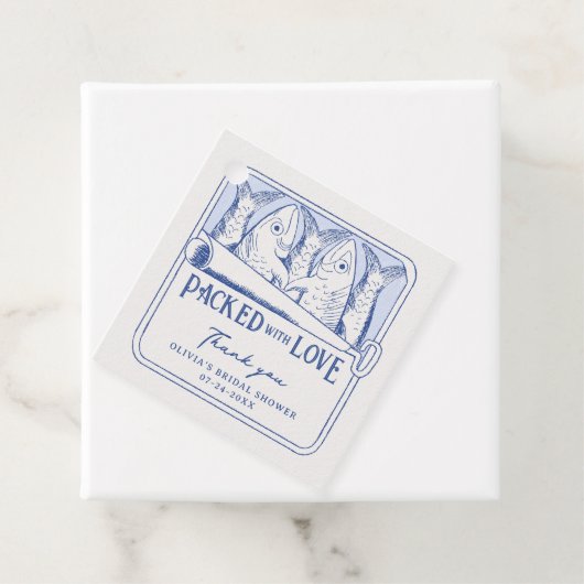 Packet mit Liebe Fisherman Core Brautparty Geschenkanhänger (Beispiel)