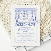 Packet mit Liebe FishermanCore Brautparty Einladung