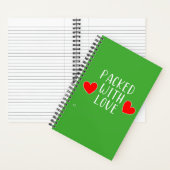 Packet mit Liebe Spiral Notebook Notizblock (Innen)