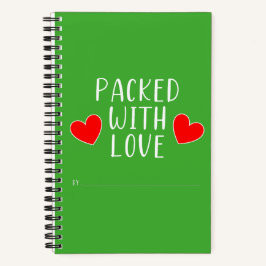 Packet mit Liebe Spiral Notebook Notizblock