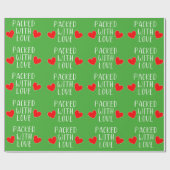 Packet mit Liebe Wrapping Paper Geschenkpapier (Flach)