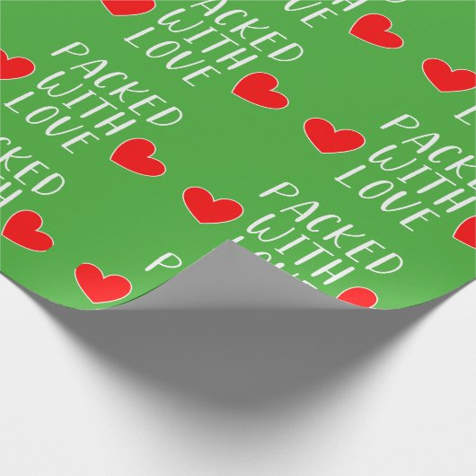 Packet mit Liebe Wrapping Paper Geschenkpapier (Ecke)