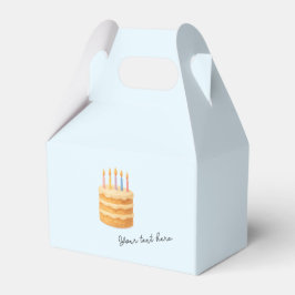 Packing box with a picture of a birthday cake geschenkschachtel