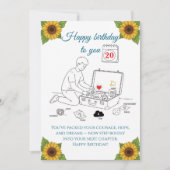 Packing for the next chapter,Birthday Karte (Vorderseite)
