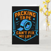 Packing Tape Can't Fix My Life Meme Karte (Gelbe Blume)