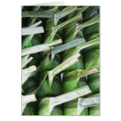 Packkarte für gepackte Bananenblätter (Vorne)