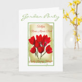 Packkarte für Wasserfarben-Tulip-Saatgut Karte (Gelbe Blume)