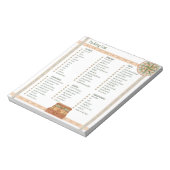 Packliste - Notepad Notizblock (Rotiert)