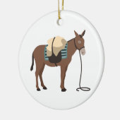 Packmule Keramik Ornament (Links)