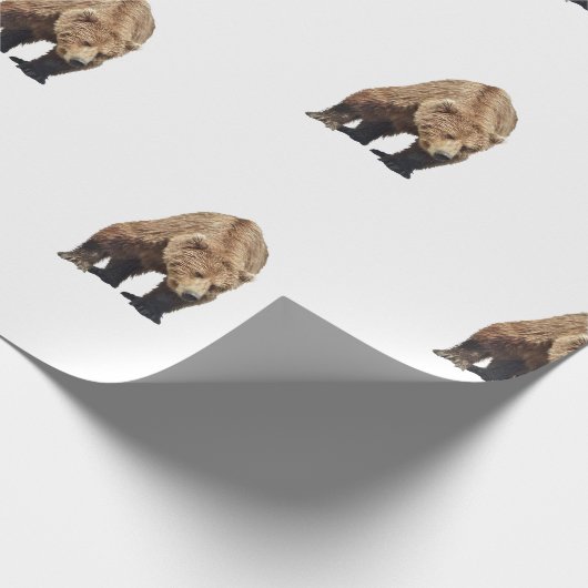 Packpapier aus Grizzlybär (Ecke)