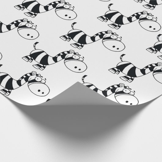 Packpapier - Baby Zebra (Ecke)