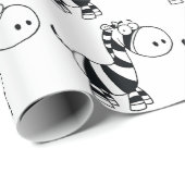 Packpapier - Baby Zebra (Rolleneckpunkt)