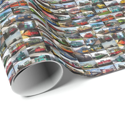 Packpapier bildet Lokomotiven aus (Rolleneckpunkt)