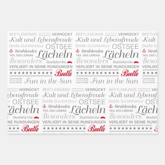 Packpapier Blätter Set (Vorderseite 3)