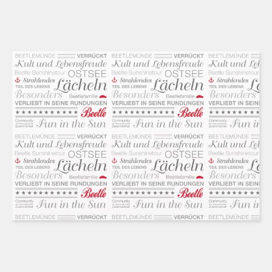 Packpapier Blätter Set (Vorderseite 2)