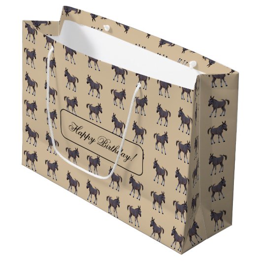 Packpapier Blätter Set Große Geschenktüte (Vorderseite Schrägansicht)