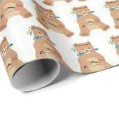 Packpapier - Brave Bär für Baby (Rolleneckpunkt)