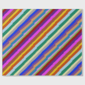 Packpapier-bunte grafische Linie Muster Geschenkpapier (Flach)
