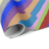 Packpapier-bunte grafische Linie Muster Geschenkpapier (Rolleneckpunkt)