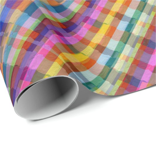 Packpapier-bunte grafische Linie Muster Geschenkpapier (Rolleneckpunkt)