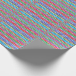 Packpapier-bunte grafische Linie Muster Geschenkpapier