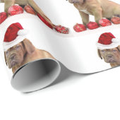Packpapier Christmas Dogue de Bordeaux (Rolleneckpunkt)
