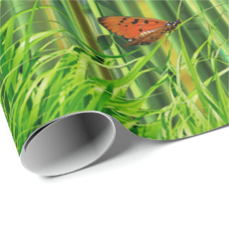 Packpapier der Bambus-u. Schmetterlings-Kunst-1