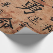 Packpapier der chinesischen Schriftzeichen (Ecke)
