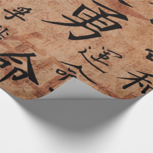 Packpapier der chinesischen Schriftzeichen (Ecke)