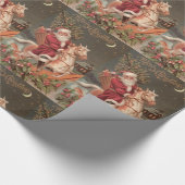 Packpapier der frohen Weihnachten (Ecke)