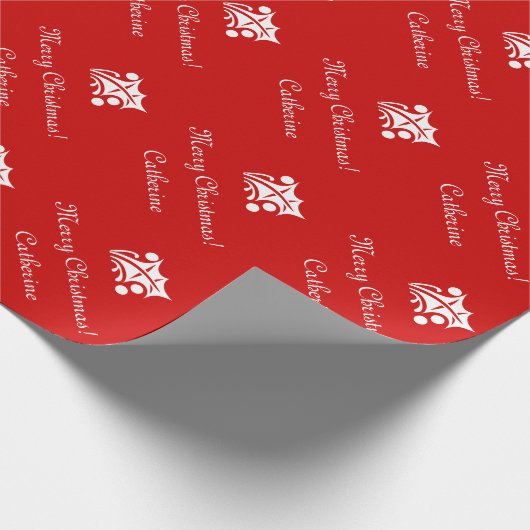 Packpapier der frohen Weihnachten mit (Ecke)