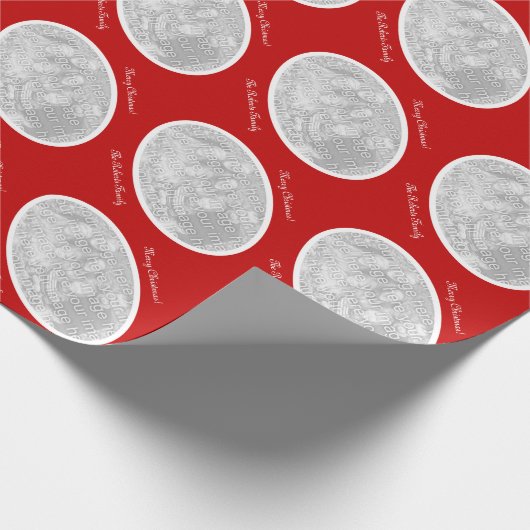 Packpapier der frohen Weihnachten mit (Ecke)