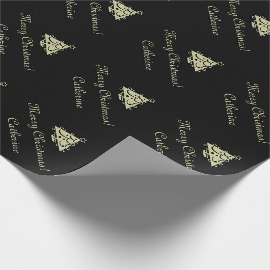 Packpapier der frohen Weihnachten und (Ecke)