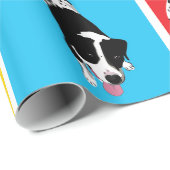 Packpapier der Pitbull zu Hause (Rolleneckpunkt)