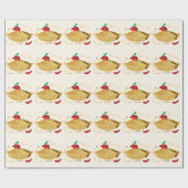 Packpapier des Apfelkuchen-Charakter-| (Flach)