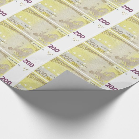Packpapier des Euro-200 (Ecke)
