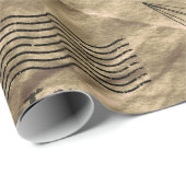 Packpapier-Entwurf Verpackungs-Papier-Vintager Geschenkpapier (Rolleneckpunkt)