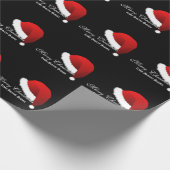 Packpapier-frohe Weihnachten von geheimer Sankt Geschenkpapier (Ecke)