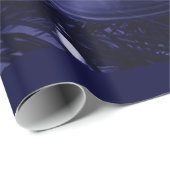 Packpapier, fröhliche Weihnachten, blau Geschenkpapier (Rolleneckpunkt)