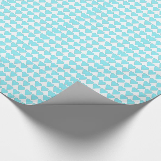 Packpapier für blaue Herzen (Ecke)