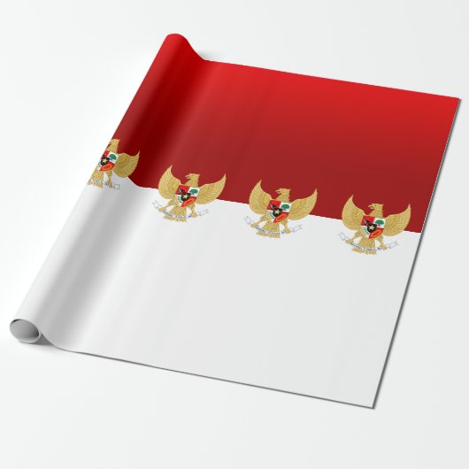 Packpapier für die indonesische Flagge (Ungerollt)